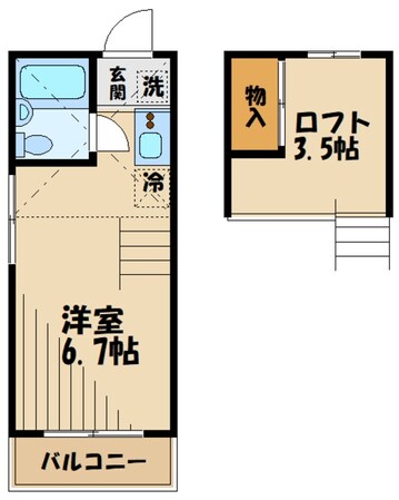 ドエルナガセの物件間取画像